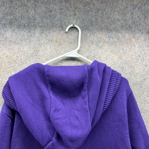 Lauren Ralph Lauren Active Sweater Women XL Purple Knit Hoodie Pullover New LRL - Picture 11 of 11